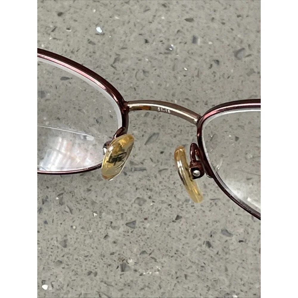 Indie GRETA COGNAC SHINY BROWN EYEGLASSES GLASSES METAL FRAMES ONLY 51-18-140